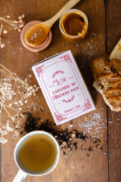 Edition limitée - Boîte Vintage - Thé Noir Bio Caramel Beurre Salé – 100g