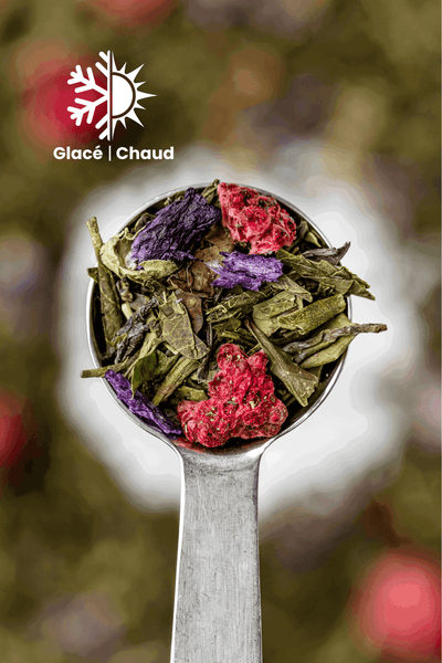 Thé Vert Bio Violette Framboise - 100g - TeaHeritage